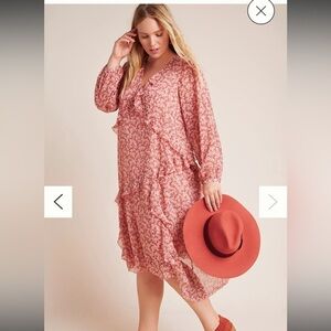 Maeve x Anthropologie Sirena Ruffled Tunic